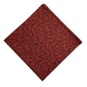 Crimson Red Floral Pocket Square